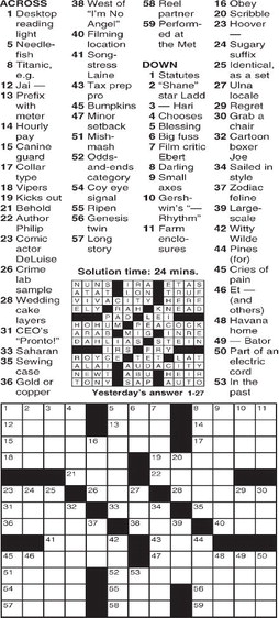 CROSSWORD