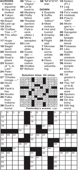 CROSSWORD