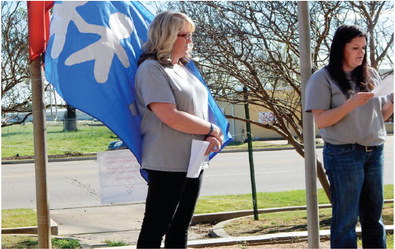 WMPD, CASA fly the flag of child abuse prevention