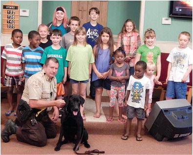 ‘Buster the Deputy Dog’ reporting for duty…