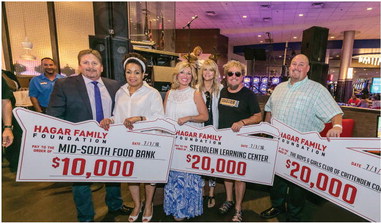 Sammy Hagar hits West  Memphis to present checks