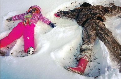 Playing in Snow