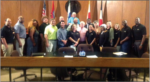 Leadership visits Council Chambers